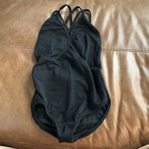 Black dance leotard